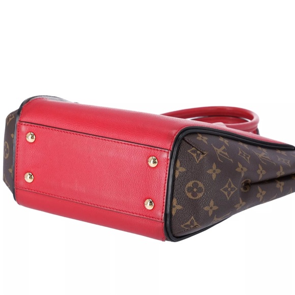 Louis Vuitton Monogram Kimono MM Brown Red Tote Bag Canvas Shoulder Bag M40459 - Picture 11 of 14